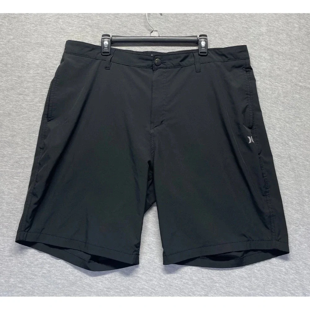 Hurley All Day Stretch Hybrid Shorts Mens W41 Black Quick Dry Moisture Wicking